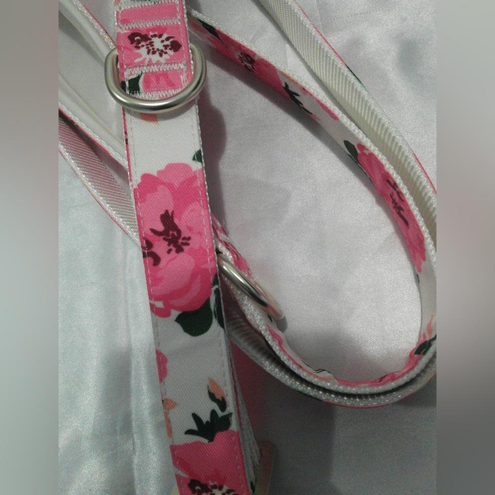 Top Paw White/Pink Floral Collar & Leash Set (L) - Picture 6 of 6